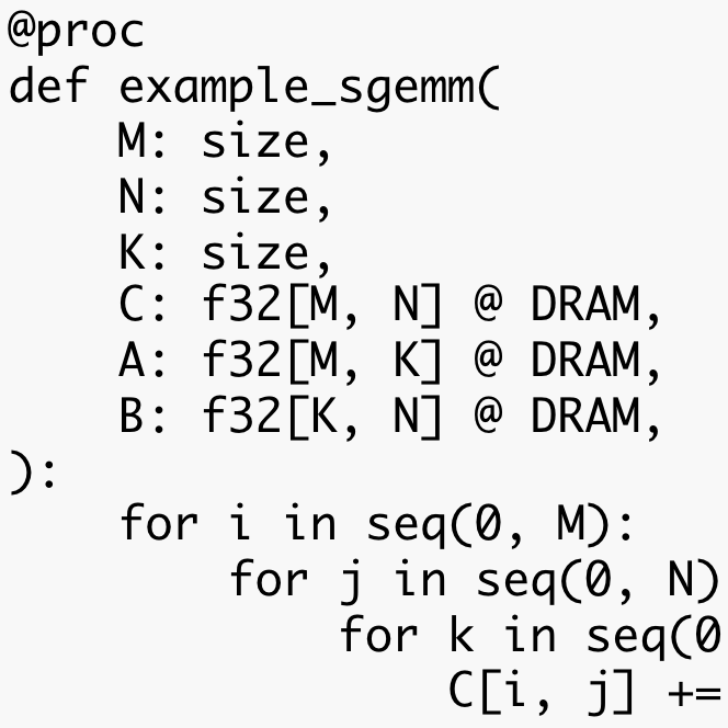 example Exo code